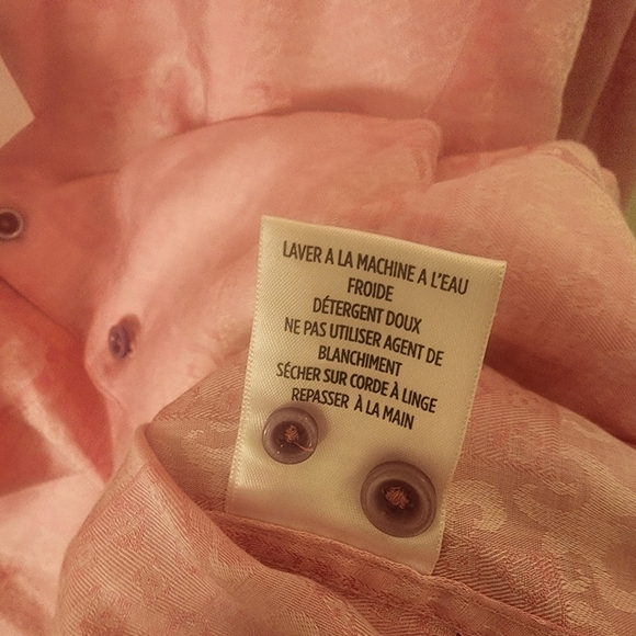 NWT Robert Graham Pink Morley Linen Blend Button Down Shirt Mens 3XL - Picture 9 of 10